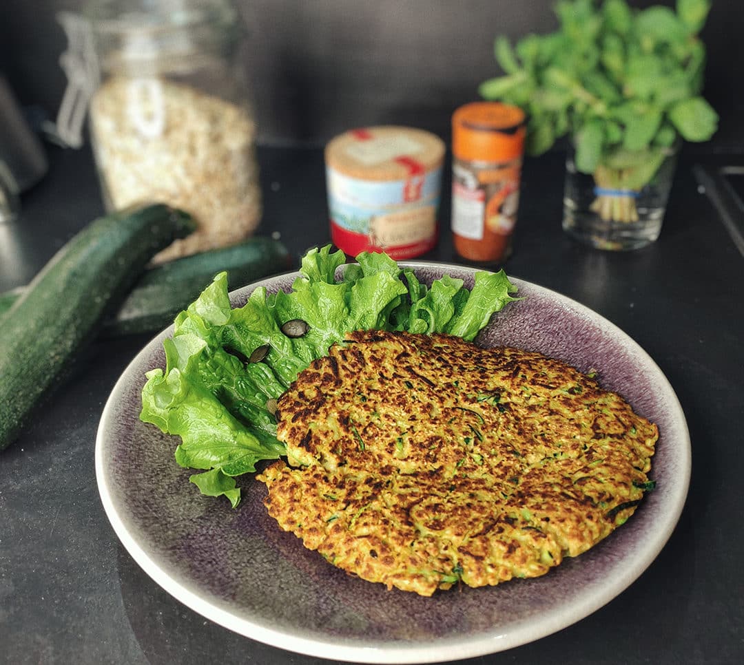 Galettes De Courgettes Aux Flocons D'avoine - Grignotine